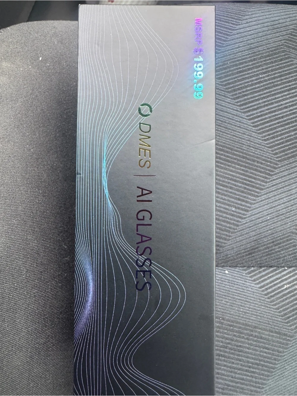 DMES AI Glasses - Black with Holographic Accents